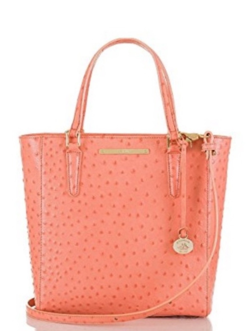 Brahmin Harrison Carryall Leather Normandy ostrich Tote bag